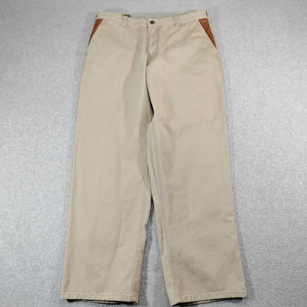 Orvis Pants Mens 36x30 Beige Zambezi Twill Cotton Outdoor Casual